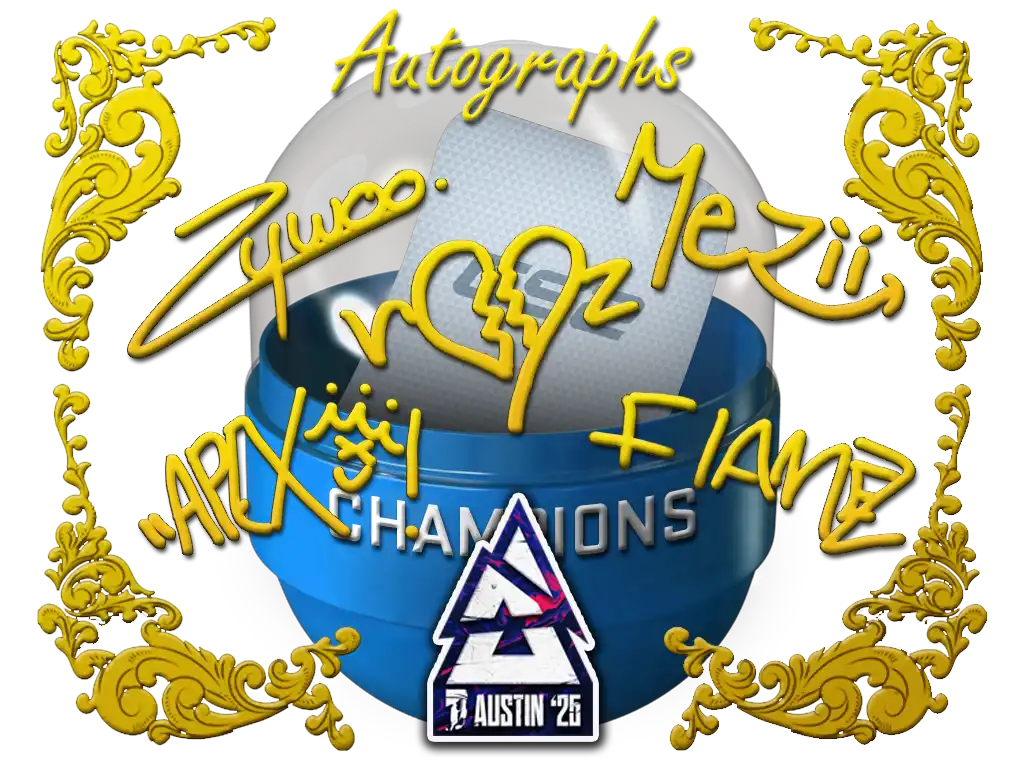 Austin 2025 Champions Autograph Capsule Austin 2025 Champions Autograph Capsule
