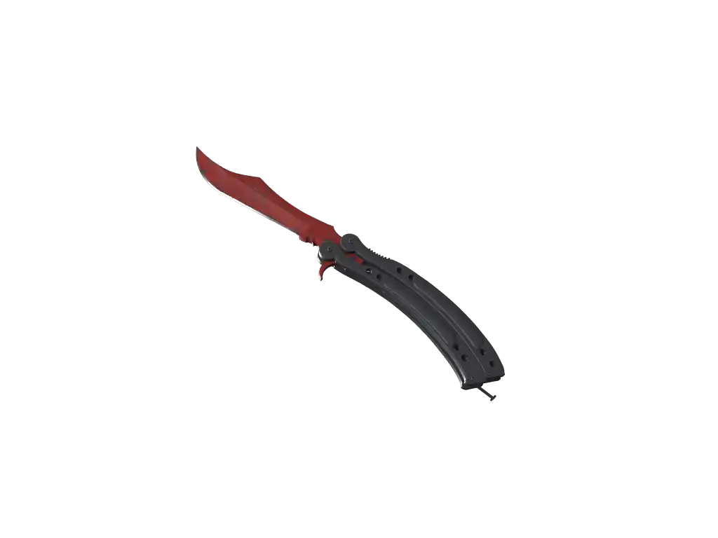 ★ Butterfly Knife | Crimson Web (Minimal Wear)