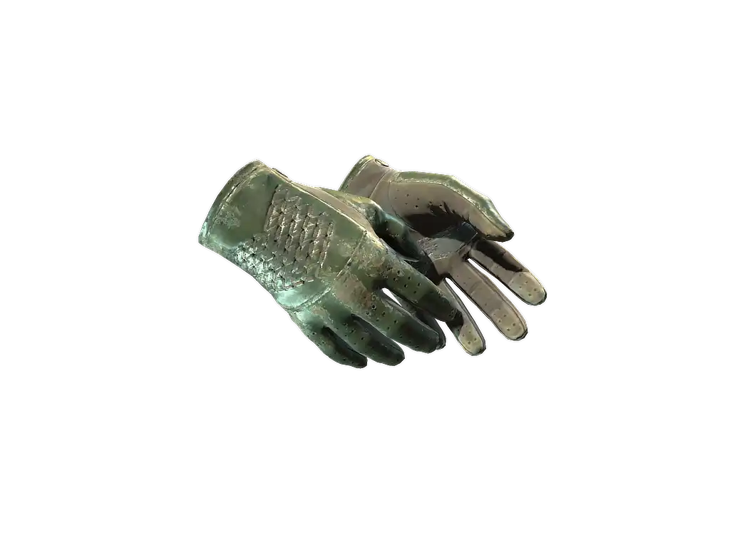 ★ Driver Gloves | Racing Green (Battle-Scarred)
