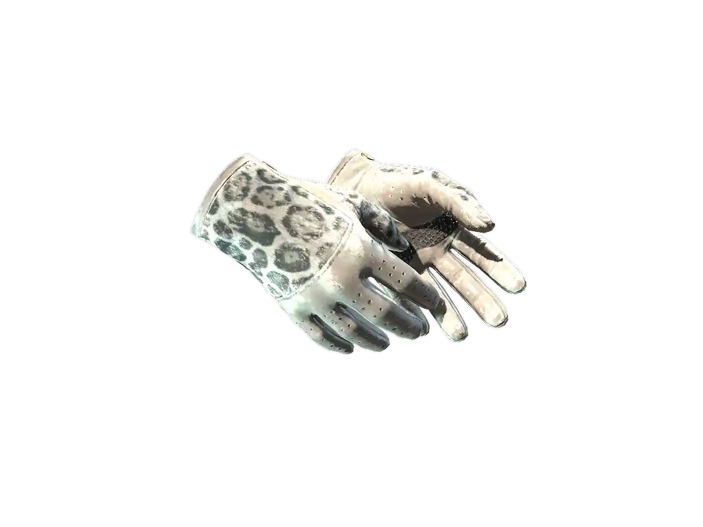 ★ Driver Gloves | Snow Leopard (Well-Worn)