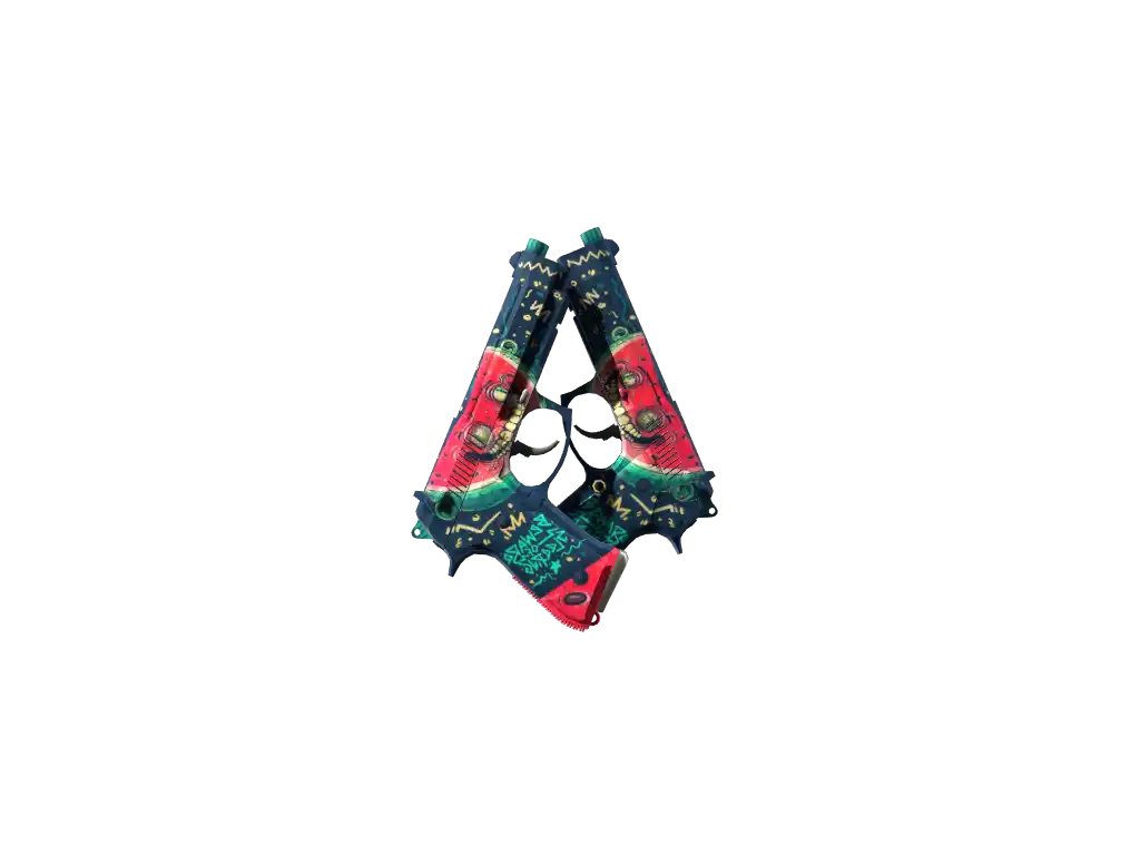 Dual Berettas | Melondrama (Well-Worn)
