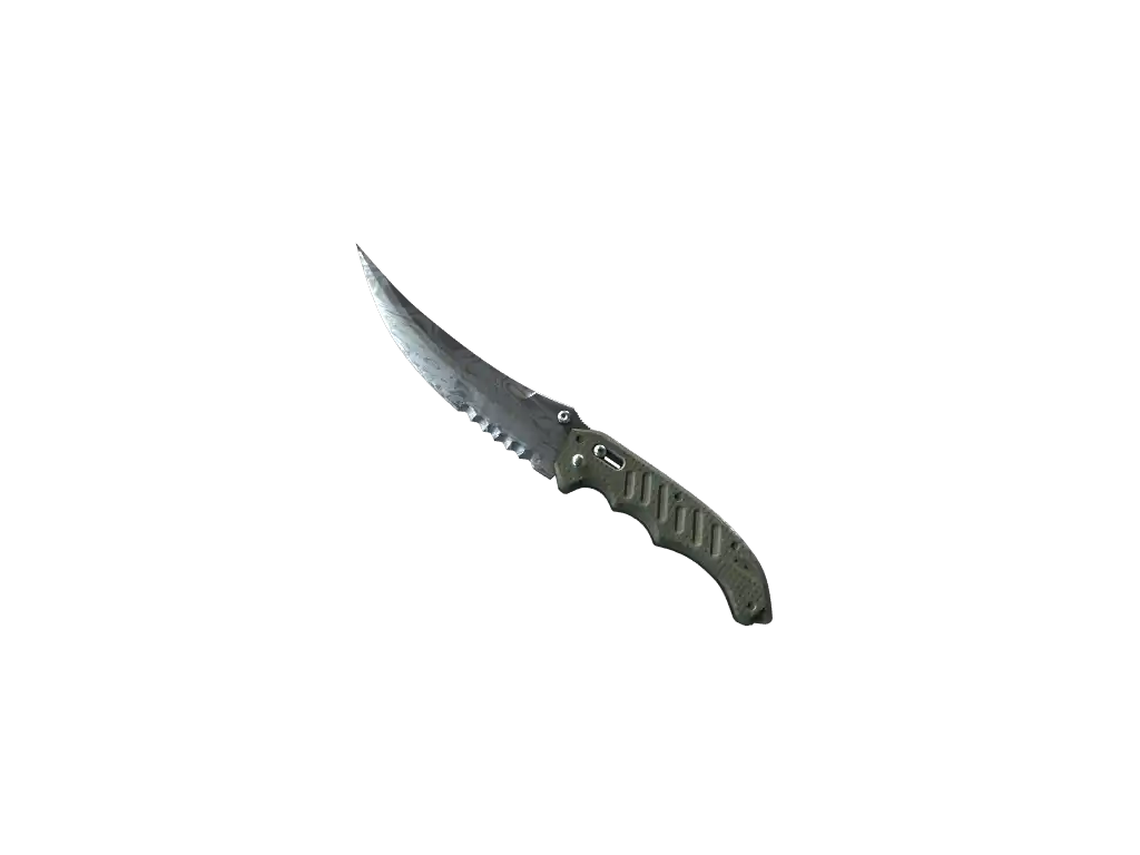 Flip Knife | Damascus Steel