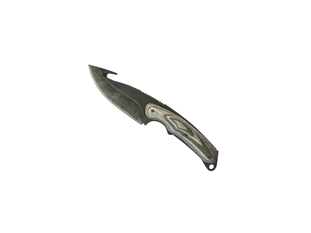 ★ Gut Knife | Black Laminate (Battle-Scarred)