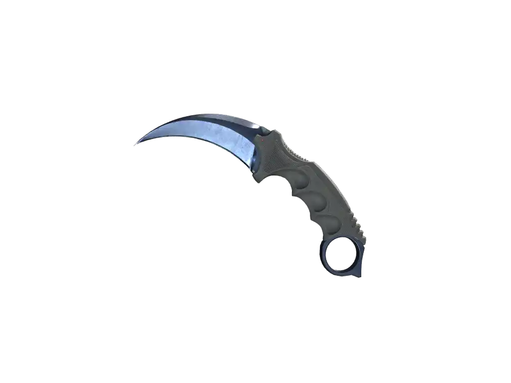 ★ Karambit | Blue Steel (Battle-Scarred)