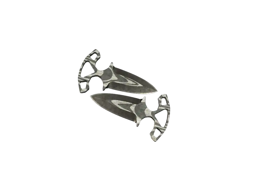 ★ Shadow Daggers | Black Laminate (Battle-Scarred)