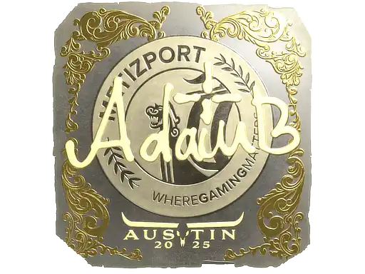 adamb (Gold) | Austin 2025, autograph sticker