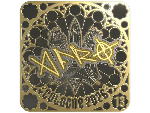 afro (Gold, Ranked) | Cologne 2026, autograph sticker