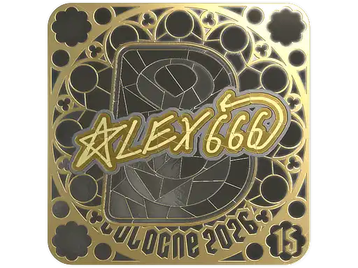 alex666 (Gold, Ranked) | Cologne 2026 alex666 (Gold, Ranked) | Cologne 2026, autograph sticker