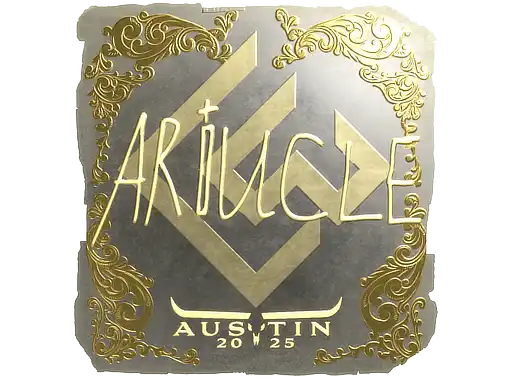 Ariucle (Gold) | Austin 2025, autograph sticker