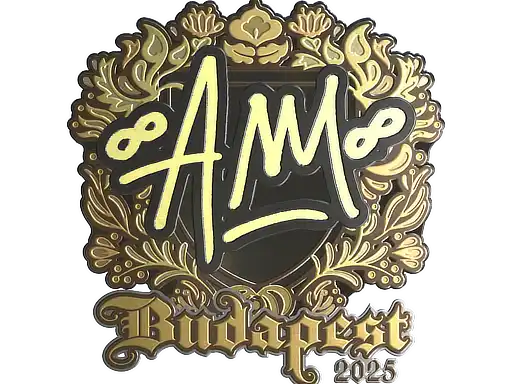 AW (Gold) | Budapest 2025, autograph sticker
