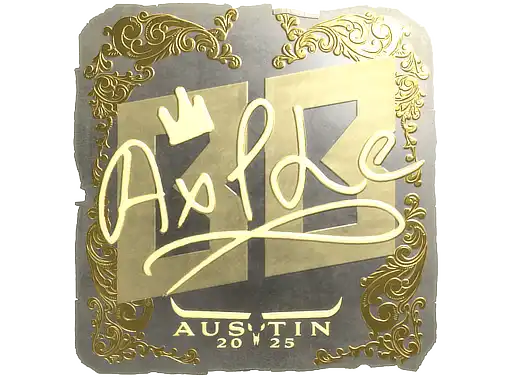 Ax1Le (Gold) | Austin 2025, autograph sticker