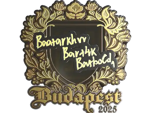 Bart4k (Gold) | Budapest 2025, autograph sticker