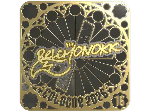 BELCHONOKK (Gold, Ranked) | Cologne 2026 BELCHONOKK (Gold, Ranked) | Cologne 2026, autograph sticker
