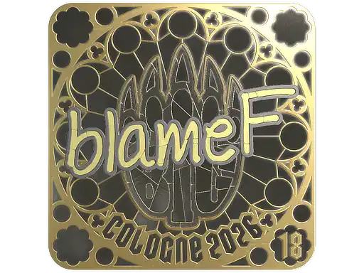 blameF (Gold, Ranked) | Cologne 2026, autograph sticker