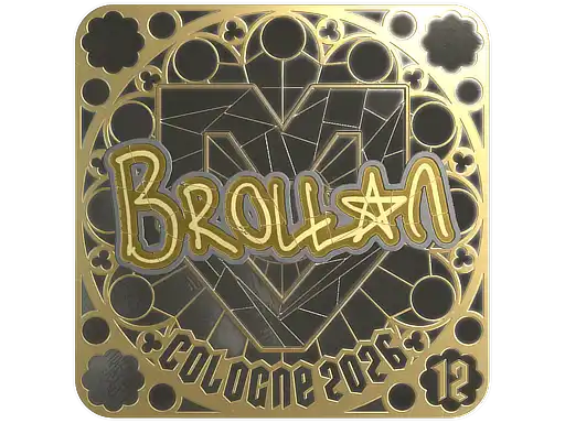 Brollan (Gold, Ranked) | Cologne 2026, autograph sticker