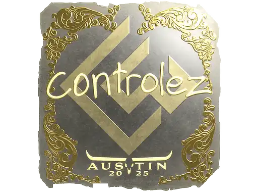 controlez (Gold) | Austin 2025 controlez (Gold) | Austin 2025, autograph sticker