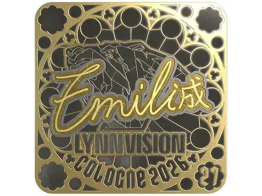 EmiliaQAQ (Gold, Ranked) | Cologne 2026, autograph sticker