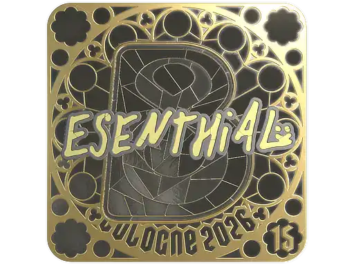 esenthial (Gold, Ranked) | Cologne 2026, autograph sticker
