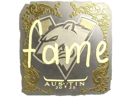 fame (Gold) | Austin 2025 fame (Gold) | Austin 2025, autograph sticker