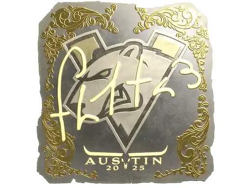 FL1T (Gold) | Austin 2025, autograph sticker