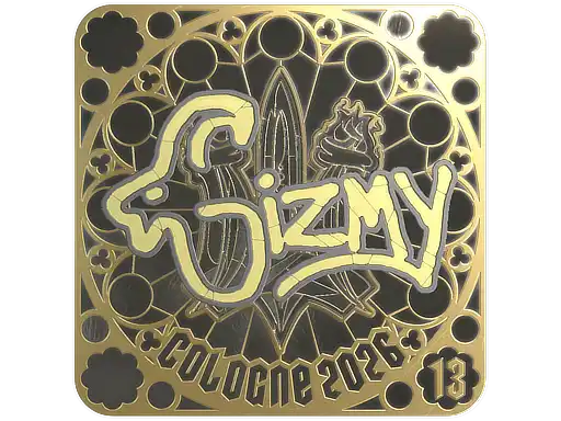 Gizmy (Gold, Ranked) | Cologne 2026 Gizmy (Gold, Ranked) | Cologne 2026, autograph sticker