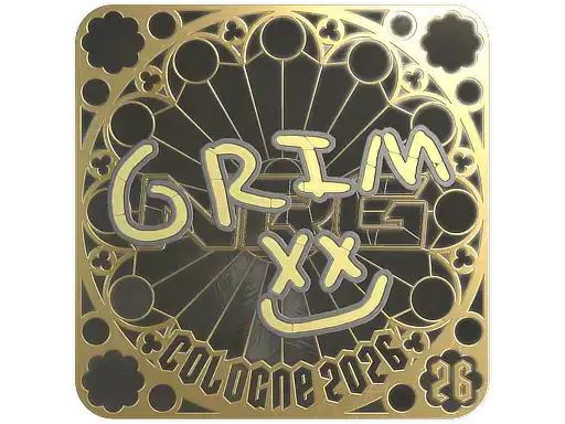 Grim (Gold, Ranked) | Cologne 2026, autograph sticker