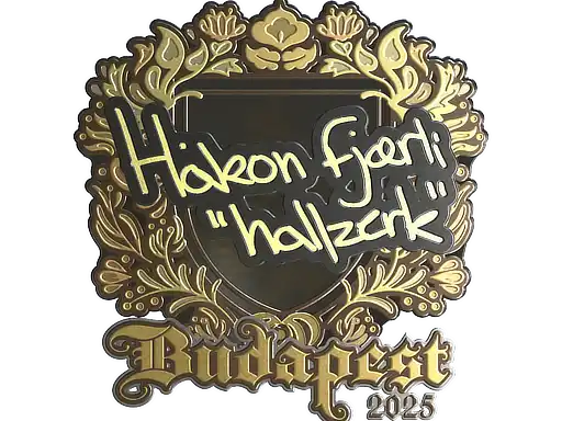 hallzerk (Gold) | Budapest 2025, autograph sticker
