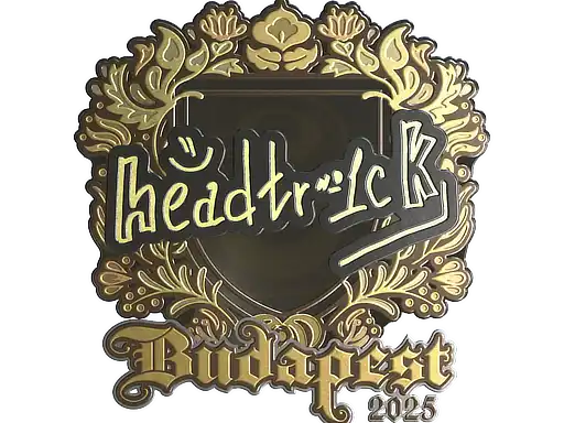 headtr1ck (Gold) | Budapest 2025 headtr1ck (Gold) | Budapest 2025, autograph sticker