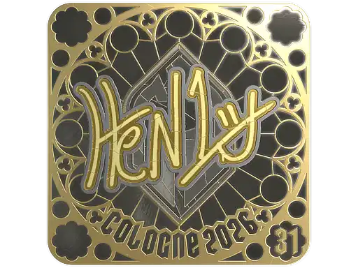 HEN1 (Gold, Ranked) | Cologne 2026, autograph sticker