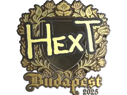 HexT (Gold) | Budapest 2025, autograph sticker