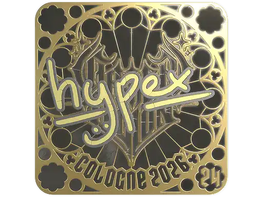 hypex (Gold, Ranked) | Cologne 2026, autograph sticker