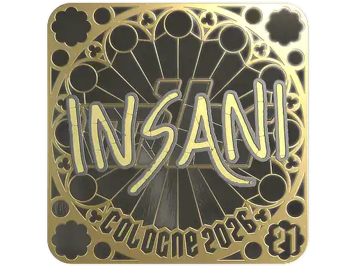 insani (Gold, Ranked) | Cologne 2026, autograph sticker