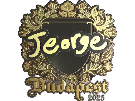 jeorge (Gold) | Budapest 2025, autograph sticker