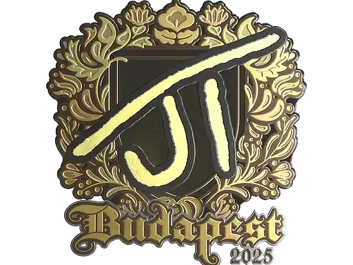 JT (Gold) | Budapest 2025, autograph sticker
