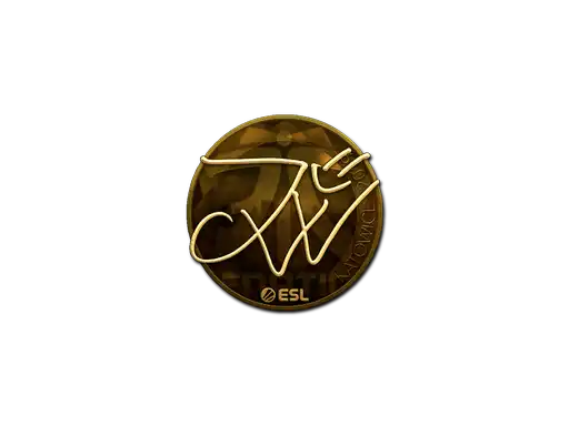 JW (Gold) | Katowice 2019, autograph sticker