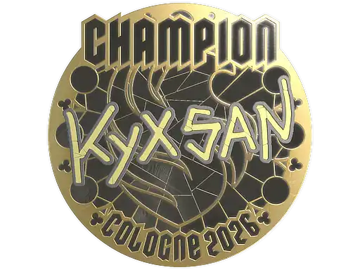 kyxsan (Gold, Champion) | Cologne 2026, autograph sticker
