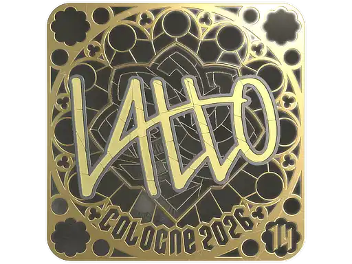 latto (Gold, Ranked) | Cologne 2026, autograph sticker