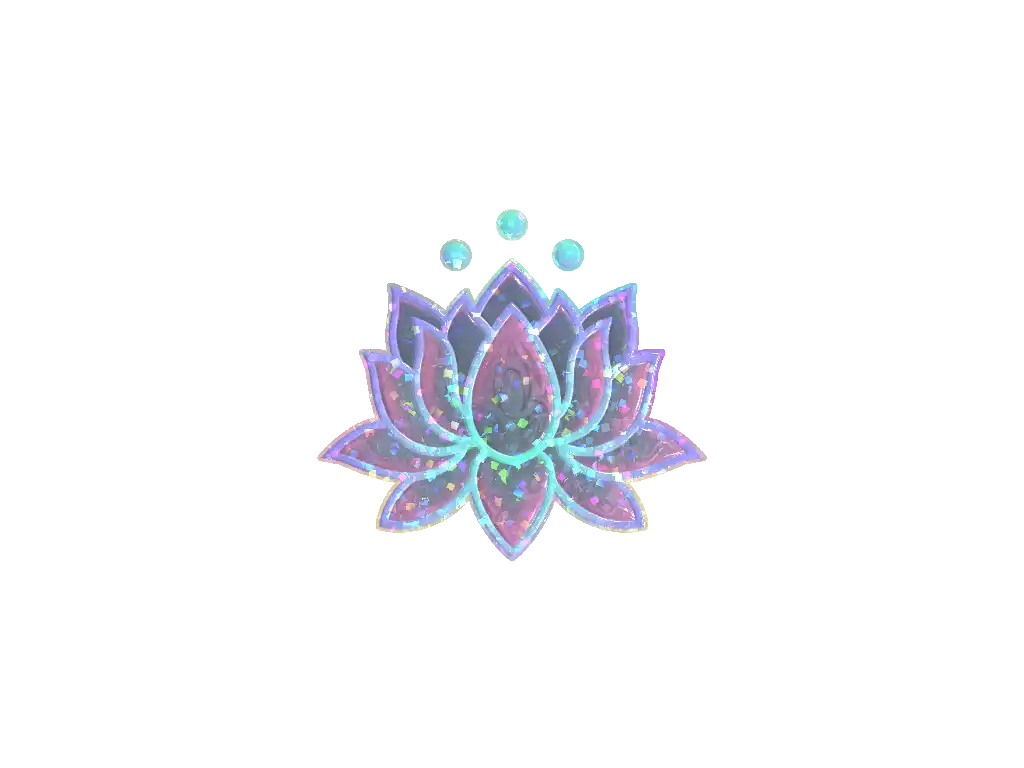 Sticker | Lotus (Glitter)