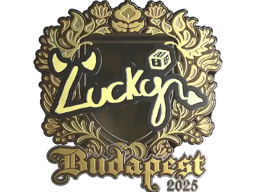 Lucky (Gold) | Budapest 2025, autograph sticker