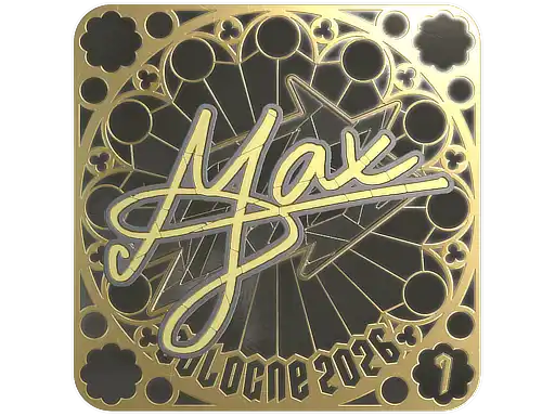 max (Gold, Ranked) | Cologne 2026, autograph sticker