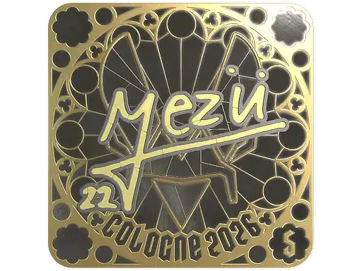 mezii (Gold, Ranked) | Cologne 2026, autograph sticker
