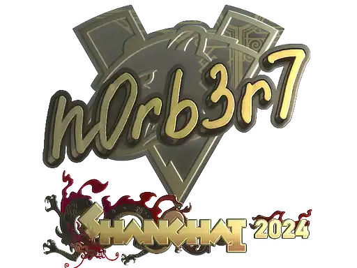 n0rb3r7 (Gold) | Shanghai 2024 n0rb3r7 (Gold) | Shanghai 2024, autograph sticker