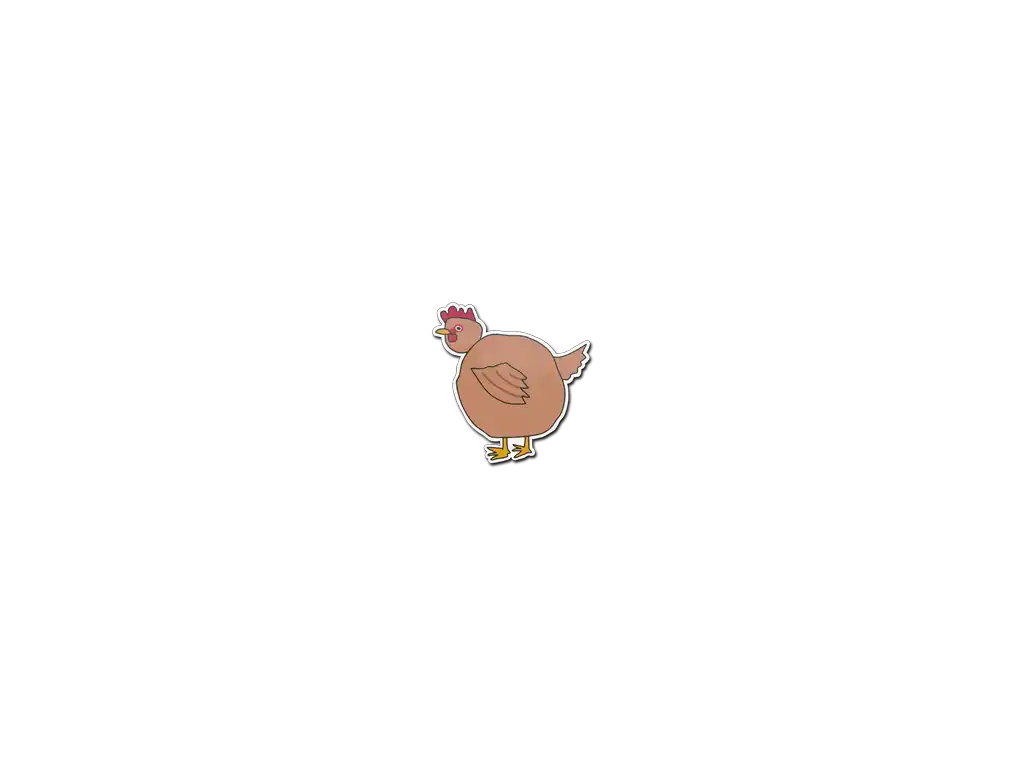Sticker | Poorly Drawn Chicken Sticker | Poorly Drawn Chicken