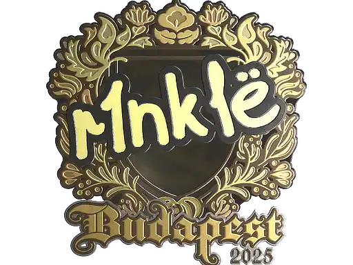 r1nkle (Gold) | Budapest 2025 r1nkle (Gold) | Budapest 2025, autograph sticker