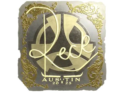 reck (Gold) | Austin 2025, autograph sticker