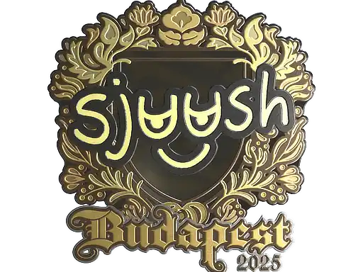 sjuush (Gold) | Budapest 2025, autograph sticker