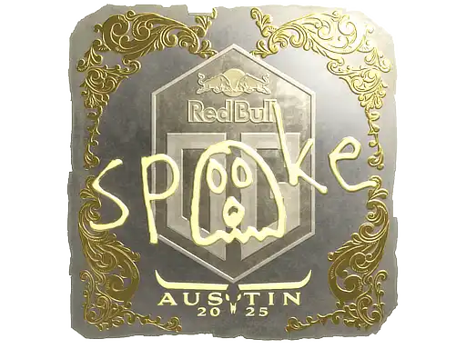 spooke (Gold) | Austin 2025, autograph sticker