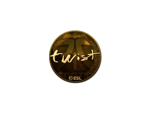 twist (Gold) | Katowice 2019, autograph sticker