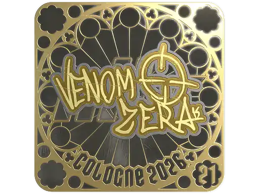 venomzera (Gold, Ranked) | Cologne 2026 venomzera (Gold, Ranked) | Cologne 2026, autograph sticker