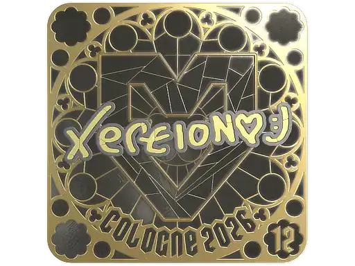 xertioN (Gold, Ranked) | Cologne 2026, autograph sticker